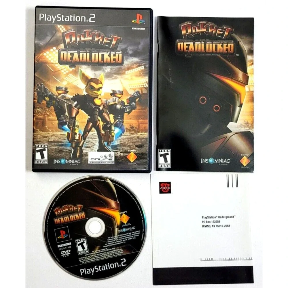 RATCHET:‎ DEADLOCKED - PS2 PLAYSTATION 2 GAME - COMPLETE!